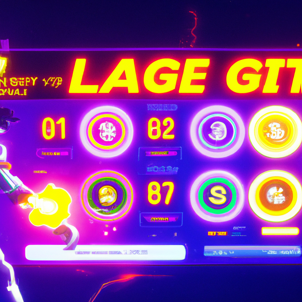 PulseArcade hero screen with neon menus and players